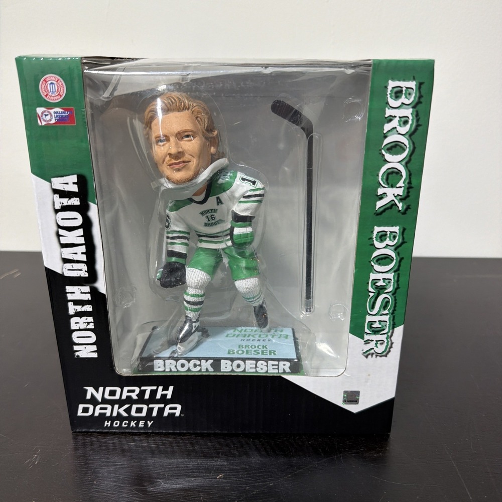 North Dakota Fighting Sioux Brock Boeser Hockey Bobblehead New